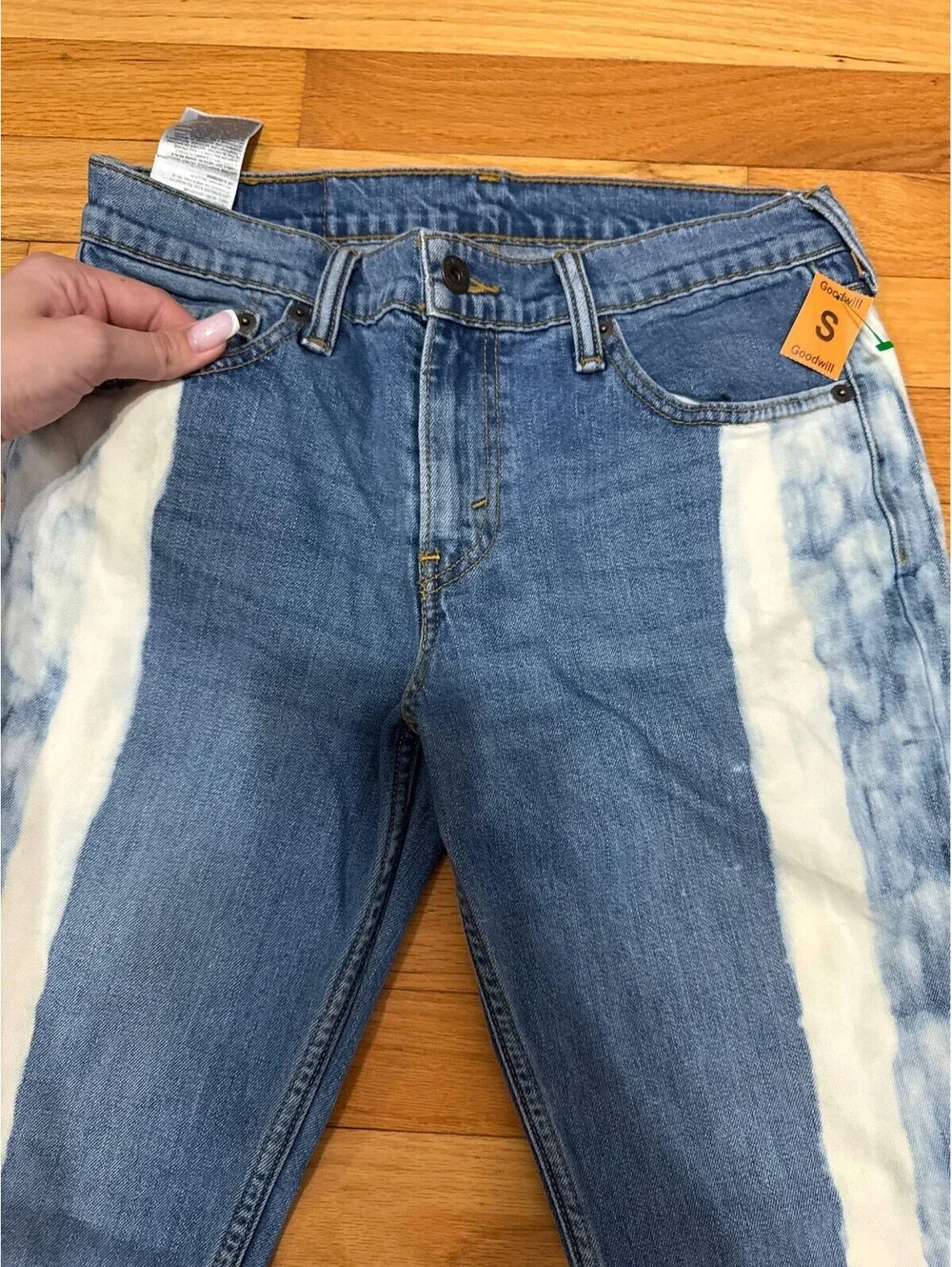 Levi’s Tie-Dye Stripe Jeans – W30 L30 – Rare Style
